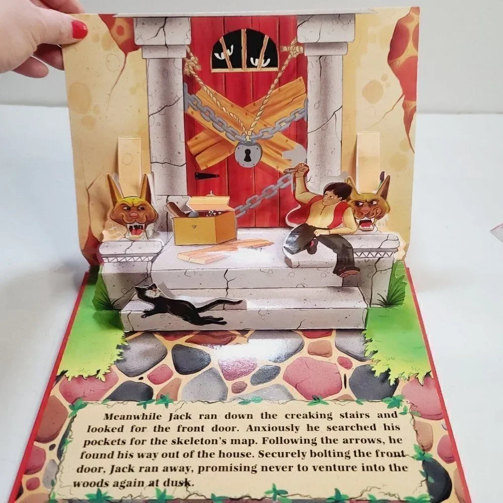 Vintage 90s 1997 Halloween Fiendiesh Friends Scary Pop Up Book